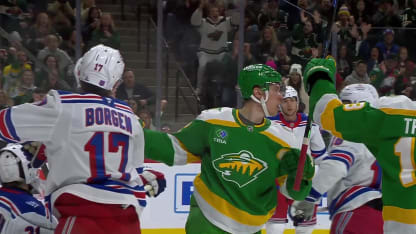 NYR@MIN: Yurov scores goal against Igor Shesterkin