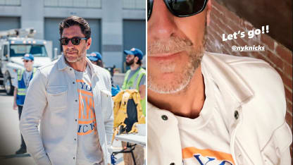 Henrik Lundqvist cheers on New York Knicks in 2026 NBA Finals 