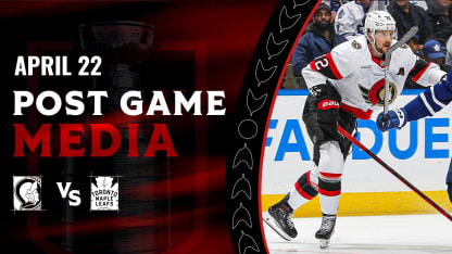 Thomas Chabot Postgame Media vs TOR