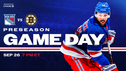 Pregame Notes: Rangers vs. Bruins | 09.26.24