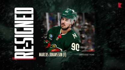 MINNESOTA WILD SIGNS MARCUS JOHANSSON TO A ONE-YEAR CONTRACT 060225