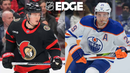 NHL EDGE Saisonstart von Tim Stuetzle und Leon Draisaitl im Vergleich