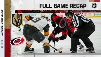 Recap: VGK 4, CAR 0