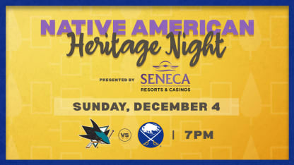 Sabres, Seneca Resorts and Casinos to host Native American Heritage Night December 4 2022