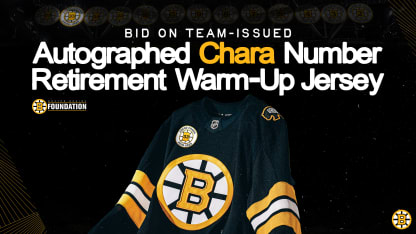 Chara Number Retirement Night Jersey Auction