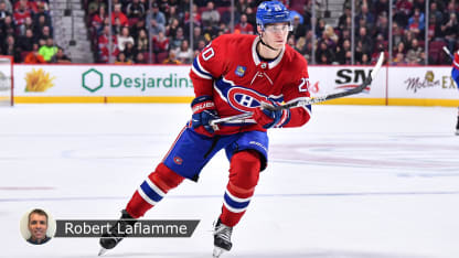 Slafkovsky Bell Center badge Laflamme