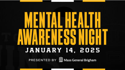 Bruins to Host Mental Health Awareness Night, Presented by Mass General Brigham, on January 14 