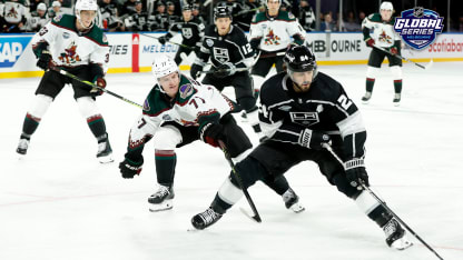 Kings hold off Coyotes to split NHL Global Series