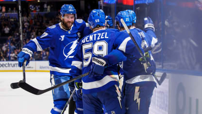 Lightning celebrate goal