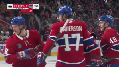 OTT@MTL: Heineman scores PPG against Linus Ullmark