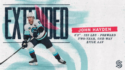 Seattle Kraken Sign John Hayden to a two-year Contract-pr