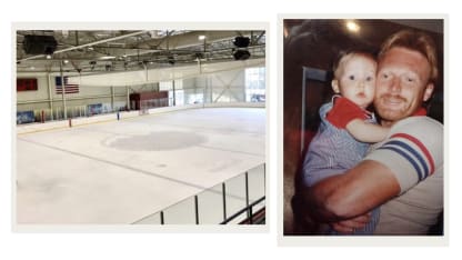 Trevor Lewis Dad and Rink
