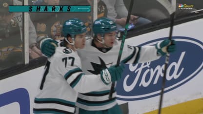 SJS@BOS: Misa scores goal against Jeremy Swayman