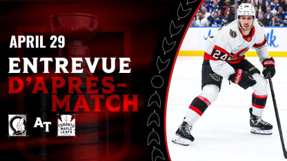 Dylan Cozens dispo médias d'après-match contre TOR