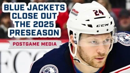 Blue Jackets Close Out the 2025 Preseason |  Postgame Media