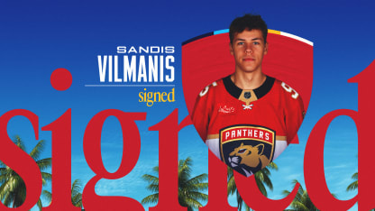 Florida Panthers Agree to Terms with Forward Sandis Vilmanis on a Three-Year, Entry-Level Contract