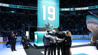 Thornton has No. 19 retired by Sharks