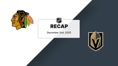 Recap: Blackhawks at Golden Knights 12.2.25