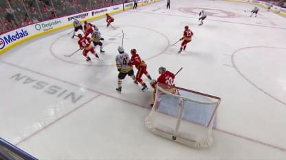 BOS@CGY: Peeke scores goal against Dustin Wolf