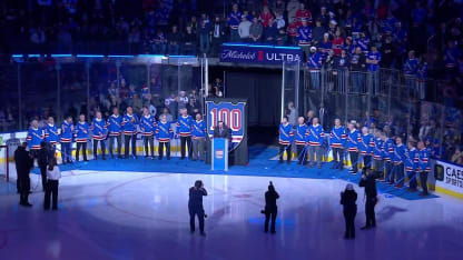 Rangers' Centennial night celebration