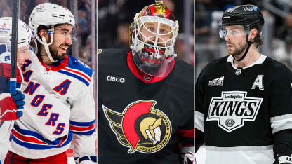 Veckans tre svenska stjärnor i NHL Mika Zibanejad Adrian Kempe Linus Ullmark