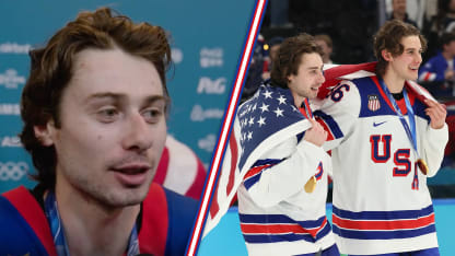 Quinn Hughes on how proud he is of his brother