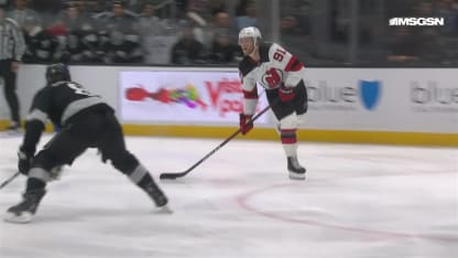 NJD@LAK: Mercer scores SHG against 
Darcy Kuemper