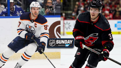 NHL v voskresene Svechnikov protiv McDavida