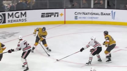 CHI@VGK: Bowman scores goal against Spencer Knight