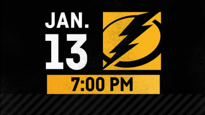 JAN. 13 VS. LIGHTNING AT 7:00 PM
