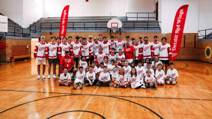 Red Wings prospects introduce hockey, encourage reading to students at Central Grade School