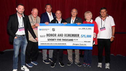 NHL Norwegian cruise donation stanley cup game