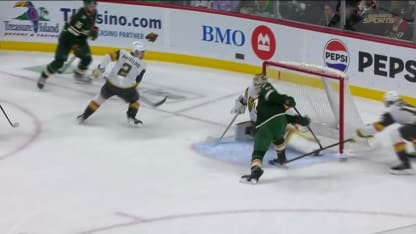 VGK@MIN: Hill with a great save against Marcus Foligno