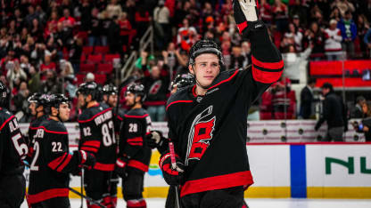 'Just playing hockey' helps Canes' rookie Russian defender acclimate quickly