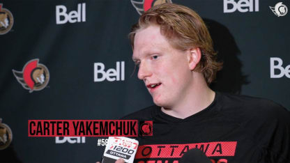 Carter Yakemchuk Postgame Media vs MTL