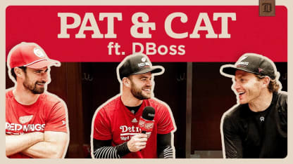 Dylan Larkin joins DeBrincat and Kane on Pat & Cat! 