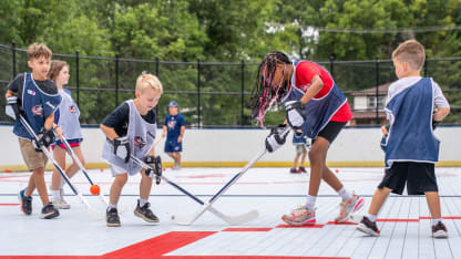 blue jackets skills and drills street hockey