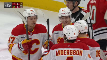 CGY@CHI: Sharangovich scores PPG against Spencer Knight