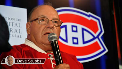 Scotty Bowman with badge
