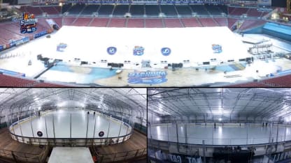 2026 Stadium Series Rink and Tent Build Timelapse