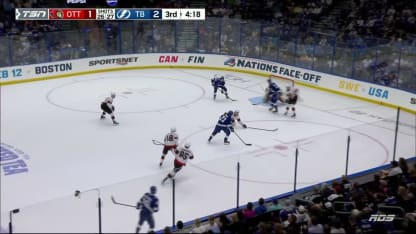 Point double l'avance tard en 3e période