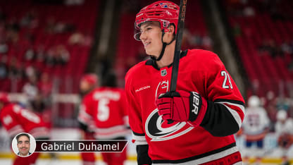 Bradly Nadeau a pris confiance en Caroline Hurricanes