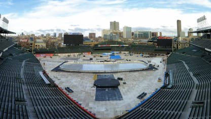 Winter Classic rink build timelapse