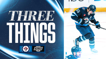 THREE THINGS - Scheifele scores twice, leads Jets past Kings