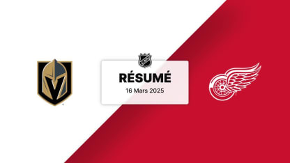VGK vs DET | Résumé 16/03/25