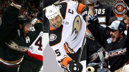 Quarter-Century Teams Anaheim Ducks mit Getzlaf Selanne Niedermayer