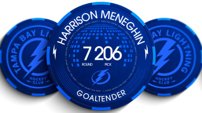 Lightning select G Harrison Meneghin with the 206th overall pick in the 2024 NHL Draft