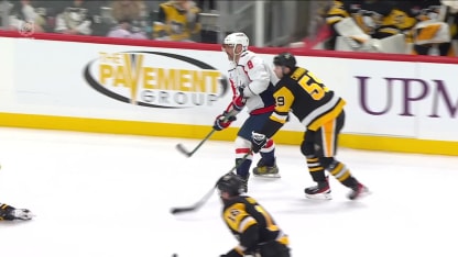 WSH@PIT: Ovechkin scores empty-net goal
