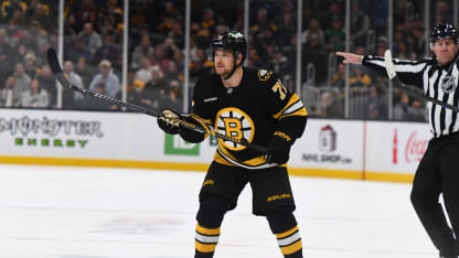 Viktor Arvidsson #71 of the Boston Bruins skates against the St Louis Blues at the TD Garden on December 4, 2025 in Boston, Massachusetts. (Photo by Steve Babineau/NHLI via Getty Images)