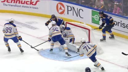 BUF@STL: Snuggerud scores goal against Alex Lyon